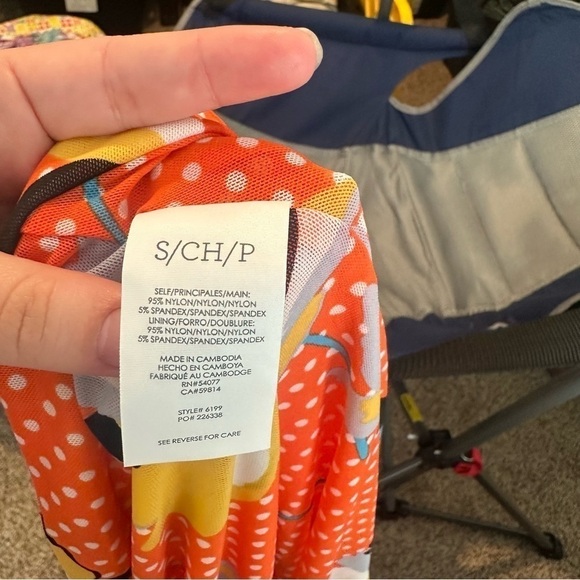 Cabi Polka Dot Floral Mix Print Ruffle Hem Wrap Skirt 6199 Small - Picture 6 of 6